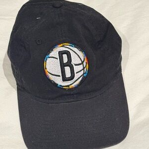 Brooklyn Nets Black Cap with Embroidered Logo